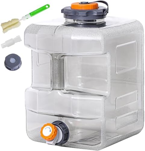 REDCAMP 4Gallon/15L Portable Camping Water Container with Spigot, Grey by REDCAMP