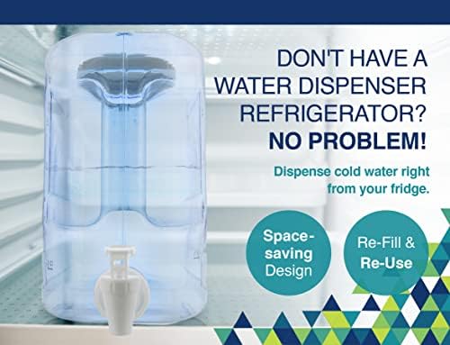 Arrow Oasis Drink Dispenser for Fridge, 2.5 Gallon - Plastic Beverage Dispenser with Spigot - Clear Space-Saving Design with Handle - Ideal for Water, Juice & Iced Tea - BPA Free - Made in USA - Image 6