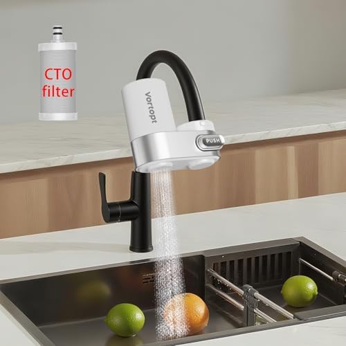 Vortopt Faucet Water Filter for Sink, 350 Gallon Water Purifier for Sink. by Vortopt
