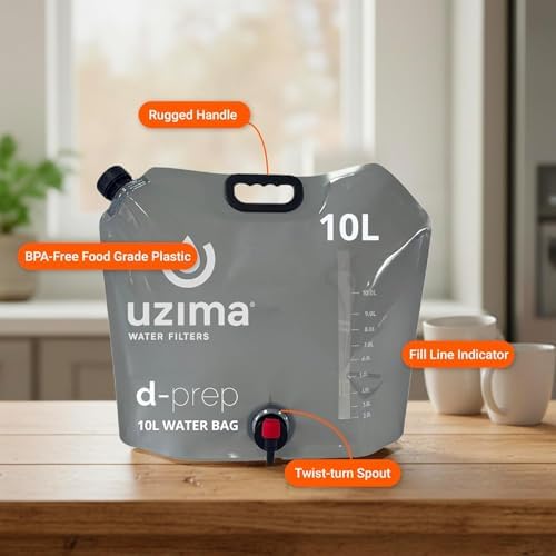 Uzima D-Prep 10L Water Bag, Collapsible Emergency Water Storage Container - Image 4