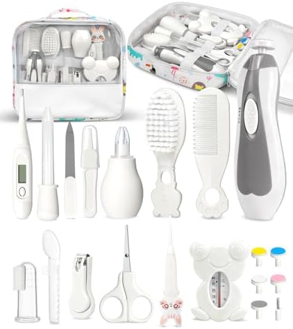 YASEW Baby Grooming Kit with Electric Nail Trimmer, Newborn Essentials by yasew