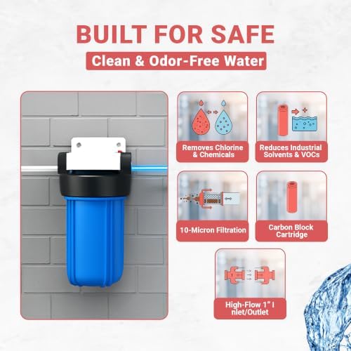 Whole House Carbon Block Water Filter 10" x 4.5" for Chlorine EZ-2200 - Image 4