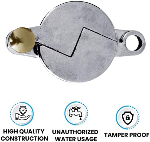 NU-SET Water Faucet Lock - Key Lock, Chrome, Rubber Material, Fits 3/4-Inch Garden Hose Bib - Image 3