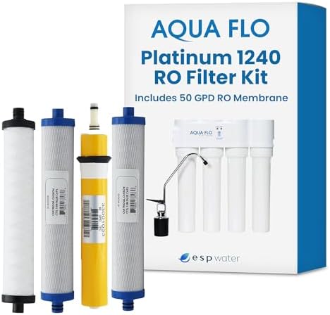 Aqua Flo Platinum 1240 RO Filter Replacement Kit with 50 GPD Membrane by ESPWater