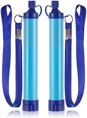 2 Pack Water Filter Straw, Long-Life Personal Purifier for Camping & Hiking by Unknown
