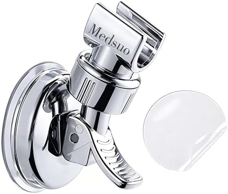Medsuo Suction Shower Head Holder, 360° Adjustable for Bathroom by Medsuo