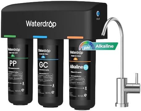 Waterdrop TSB-ALK 8 Layer Slightly Alkaline Under Sink Water Filter System by Waterdrop