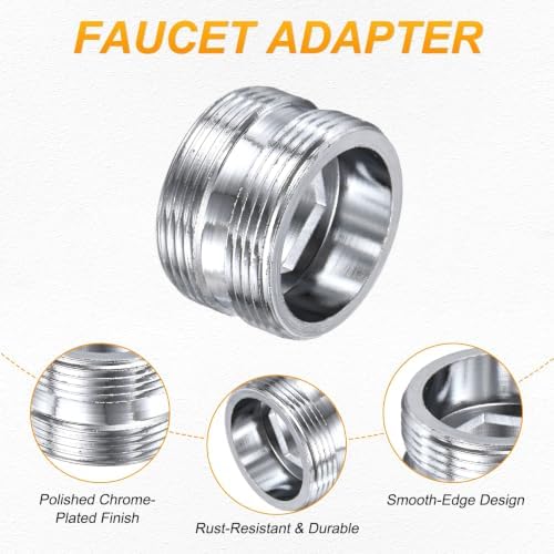 M METERXITY 1-Pack Faucet Adapter, M22 Male to M22 Male, for Kitchen - Image 2