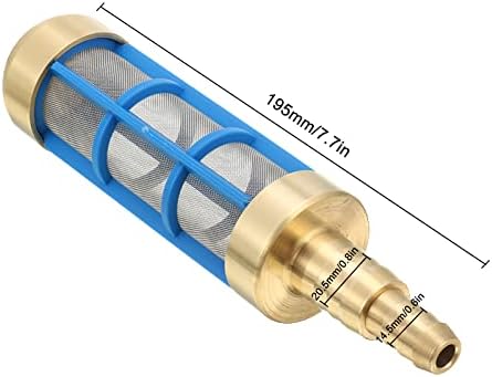 Garden Hose Inlet Filter for High Pressure Washer 3/4'' 5/8'' Hose Water Suction Strainer Pickup Filter Hose Inlet Strainer for Water Tank Connection to Suction Hose - Image 3