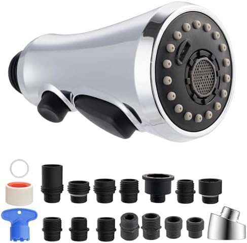 Hibbent NSF/ANSI/CAN 61 & 372 Certified Pull Down Kitchen Faucet Head by Hibbent