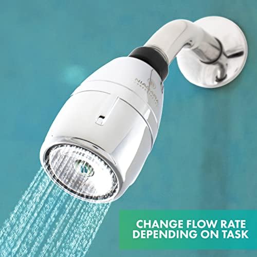Niagara Conservation N2610CH Bi-Max 1-Spray with 1.0-1.5 GPM 2.125-in. Wall Mount Adjustable Fixed Shower Head in Chrome, 1-Pack | Bathroom Shower Head Sprayer with Pressure Compensation - Image 6