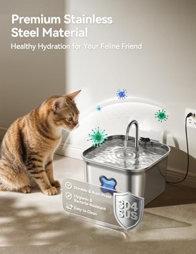 Cat Water Fountain - 95oz/2.8L Faucet-Style Pet Drinking Fountain for Cats - Image 2