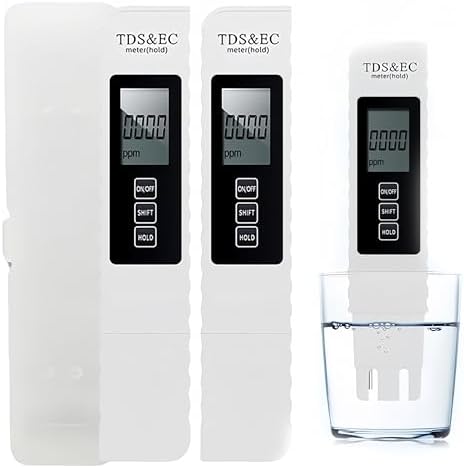 4 in 1 TDS Meter Digital Water Tester, 2026 New Water Quality Tester with EC Temp Color Display for Drinking Water Aquariums Hydroponics Pools (2 Pcs) by AYNUUY