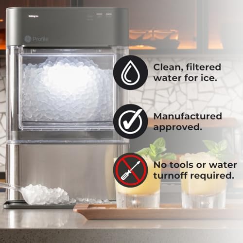 GE Profile Opal Carbon Replacement Water Filter for Opal Nugget Ice Maker | Cleans and Filters Water for Fresh Ice | Replace Every 3 Months for Best Results | Easy Install | Pack of 1 - Image 4