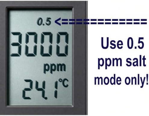 SALT-3050 Waterproof IP65 Meter, Digital Salinity PPM Temperature Tester for Salt Water Pool and Koi Fish Pond - Image 3