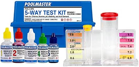 Poolmaster 5-Way Pool & Spa Water Test Kit with Liquid Reagents by Poolmaster