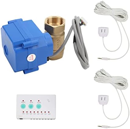 AUNMAS Water Leakage Alarm Sensor with Dual Way DN20 Brass Ball Valve (US - Image 4