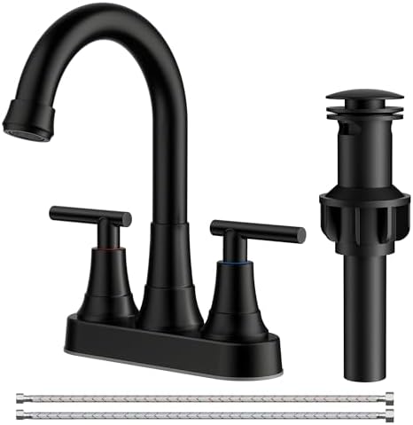 FORIOUS Matte Black Bathroom Sink Faucet 4 Inch Centerset for RV, Wholesale by FORIOUS