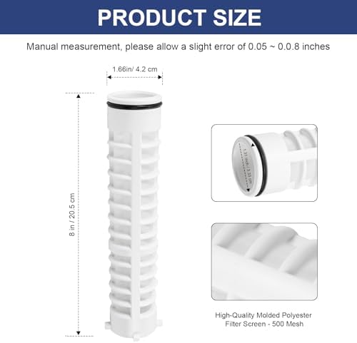 1-1/2" 500 Mesh Spin Down Filter Screen for Rusco Vu-Flow Filtration System - Image 5