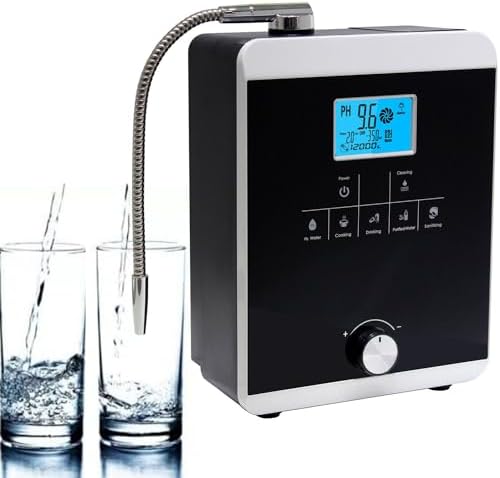 Alkaline Water Ionizer,Water Purifier Machine, PH 2.8 to 11 Acid Alkaline Water Maker Machine,with Auto-Cleaning/Intelligent Voice by Unknown