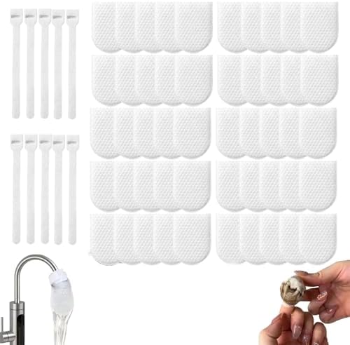 Faucet Filter Cotton Bag, Faucet Filter Cotton Bag for Kitchen Sink, Kitchen DIY Faucet Water Filter Bag for Scale, Sand and Sediments (50 PCS) by Unknown