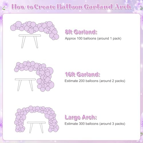 Dusty Purple Balloon Arch Kit for Baby Shower Bridal Shower Decorations - Image 7