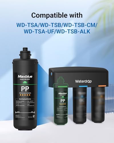 Maxblue 10PP Replacement for Waterdrop TSA & TSB Under Sink Water Filter - Image 2
