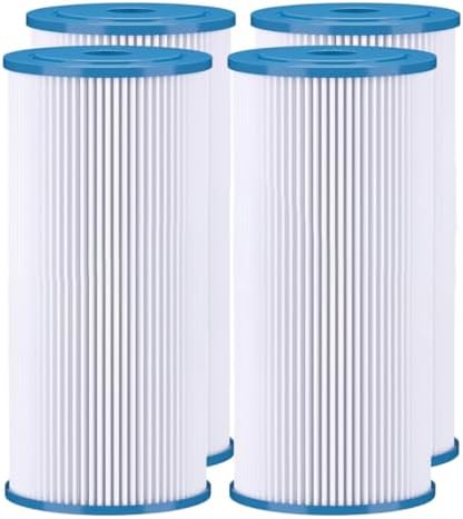 4-Pack of Baleen Filters 10" x 4.5" 1 Micron Pleated Sediment Filter Cartridge Replacement for HDX SPC-45-1001, Watts FM-BB-10-1, Pentek S1-BB by BaleenFilters