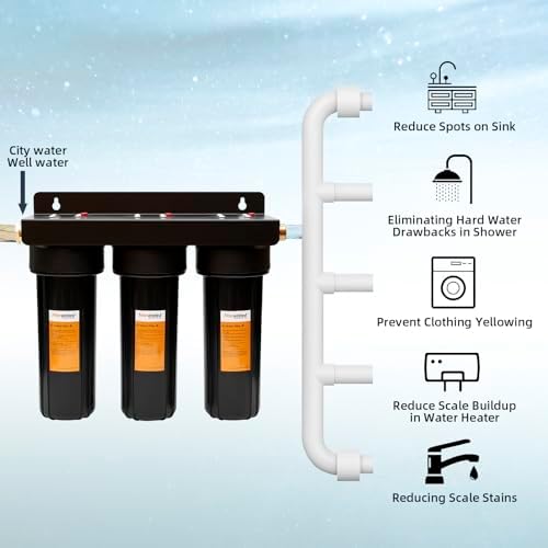 RV Water Filter System,Leak-Free Brass Fittings, Three Filters Included Reduces Sediment,rv Water Filter,Chlorine,Bad Taste and Odors,Suitable for RVs,Boats,Farming & Gardening - Image 6
