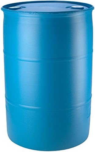 55 Gallon Blue Water Barrel | Solid Mold |2 Inch Bung Holes, Good for Long Term Drinking Water Use | BPA Free by BayTec