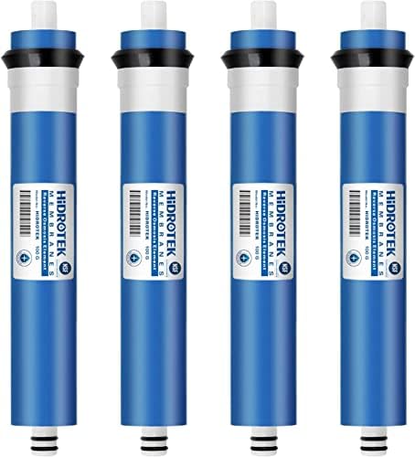 Reverse Osmosis RO Membrane 100 GPD -NSF Certificated-Water Filter Replacement Cartridge-Pack of 4 by Geekpure