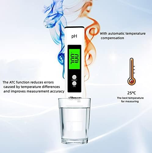 Digital PH Meter - High Accuracy Digital Water Quality Tester with 0-14 PH Measurement Range for Household Drinking, Pool and Aquarium with ATC - Image 4