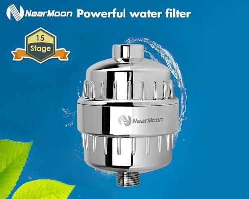 NearMoon Square Shower Head and 15 Stage Shower Filter Combo, High Pressure Filtered Head for Hard Water, Improves the Condition of Your Skin, Hair (Chrome Finish) - Image 3