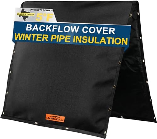 36" W x 36" H Insulated Backflow Preventer Pipe Cover, Black by CholilaCover