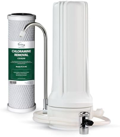 iSpring CKC1-NC Chloramine Removal Water Filter for Sink Faucet, 10000 Gal by iSpring