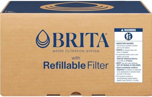 Brita Refillable Water Filtration System with Large 10 Cup Pitcher 1 Shell and 1 Filter, SmartLight Change Indicator, BPA-Free, 80% Less Plastic*, Lasts Two Months, Large, 10-Cup Capacity, White - Image 6