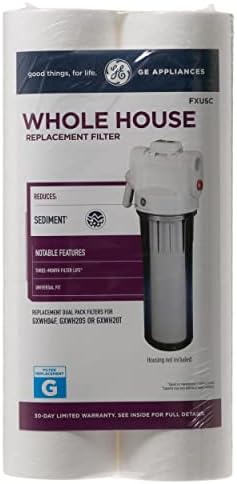 GE FXUSC Whole House Water Filter, Replacement for Water Filtration System, NSF Certified: Reduces Sediment, Rust & Other Impurities from Water, Replace Every 3 Months for Best Results, 2 Filters - Image 5