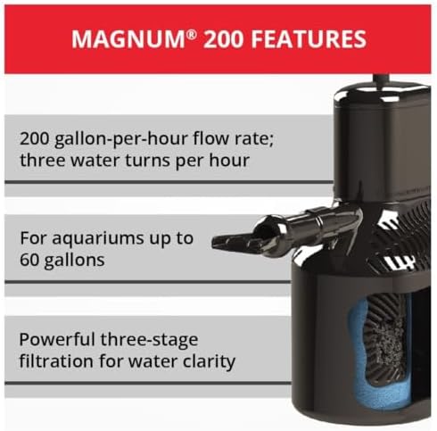 Marineland Magnum 200 GPH Polishing Canister Aquarium Filter - Image 5