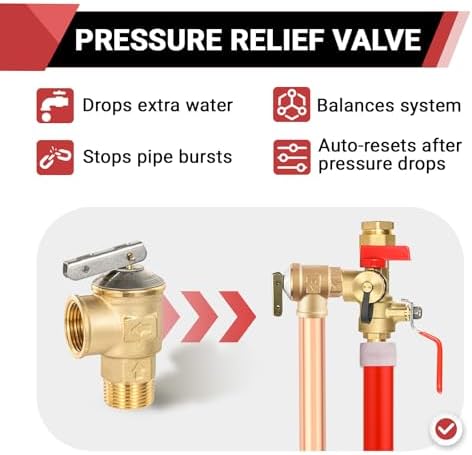 3/4" EFIELD IPS Isolator Tankless Water Heater Service Valve Kit - Image 2