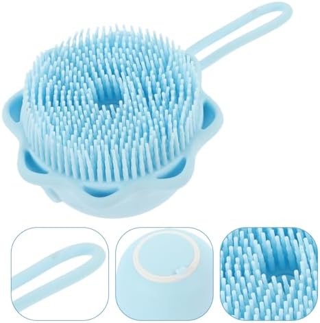 Silicone Bath Massage Brush with Gel Holder 2pcs for Babies - Image 3