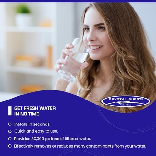 80,000 Gallon Countertop Water Filter System | Smart + Carbon Block + Sediment Filtration | Crystal Quest - Image 3