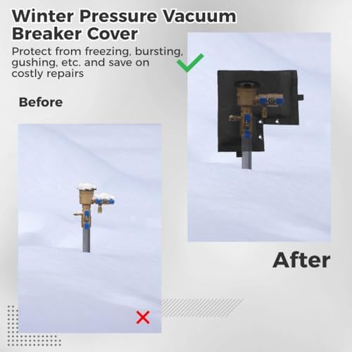 2 Insulated Covers for Backflow Preventers, 5-Layer Protection Pouch for Winter, Sprinkler Valve & Pressure Vacuum Breakers, Guard Against Snow, Rain & Sun - Image 5