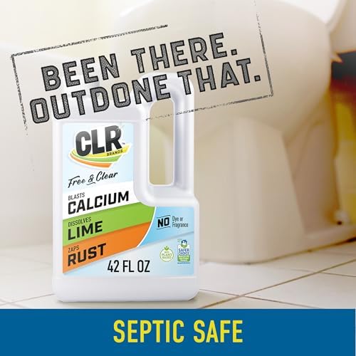CLR Brands Calcium, Lime & Rust Remover Free & Clear, 42 oz. Bottle - Image 6