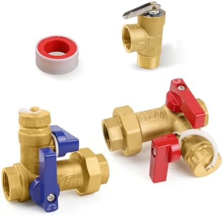 1Pcs EFIELD 3/4"FIP IPS Tankless Water Heater Service Valve Kit(TOOL028) by EFIELDPEXTUBING