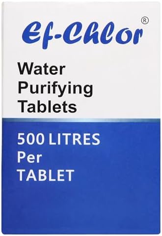 Ef-Chlor Overhead & Underground Water Tank Purification Tablets/Pills 1.67gm Jar of 50 Tablets Having 3 Years Shelf Life 1 Tablet Purifies 132 Gallons Water - Image 4