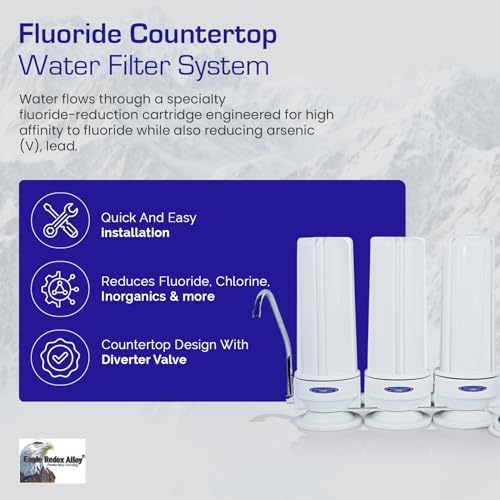 Crystal Quest Countertop Water Filter System – 8-Stage Triple Fluoride Plus Filtration for Kitchen Faucets, Removes Chlorine, Heavy Metals & VOCs, Long-Lasting 10,000-Gallon Faucet Filter - Image 2