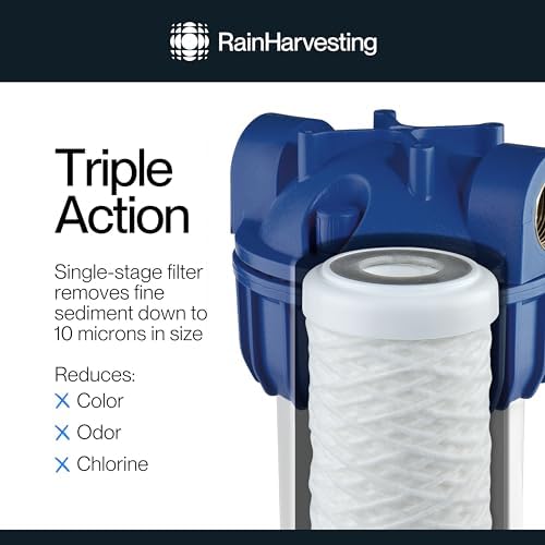 Rain Harvesting Triple Action Filtration System, 20" Slimline - Image 2