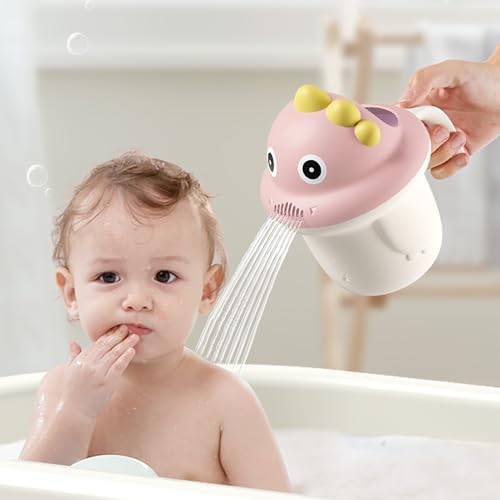 Rinse Shampoo Rinser Baby Rinse Cup Baby Bath Rinser Wash Hair Cup by Protecting Infant Eyes (Pink) by Hiprecky
