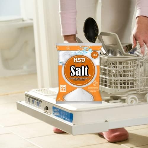 1kg Dishwasher Salt, Powerful Cleaning Dishwasher Salt, softener salt, Best For Laundry Kitchen Dish Washing, Compatible to All Water Softner Machines, Premium Food Grade 100% Genuine British Salt (4) - Image 2