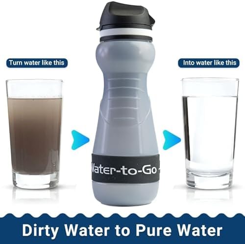 Water-to-Go Active Water Purifier Bottle for Hiking, 18.5oz - Image 2